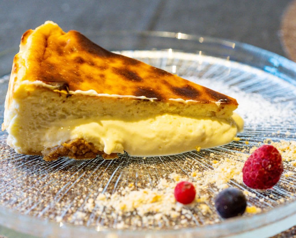 Tarta de queso del restaurante Egun-On