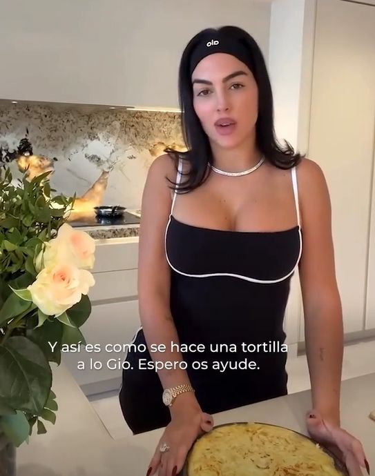 Georgina y su viral receta de tortilla de patatas