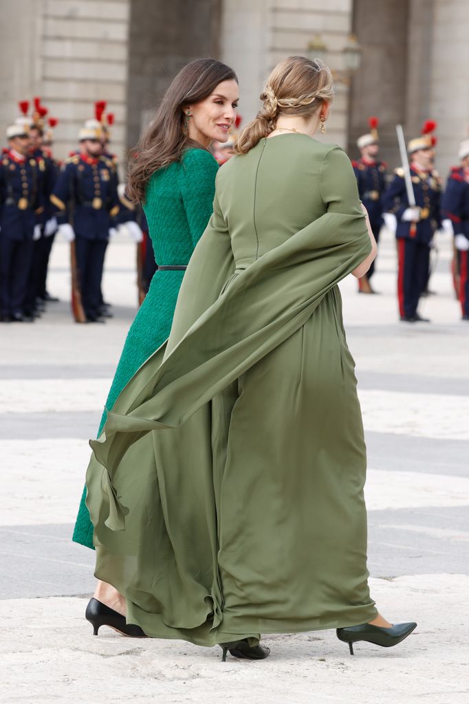 La reina Letizia con Stéphanie de Luxemburgo