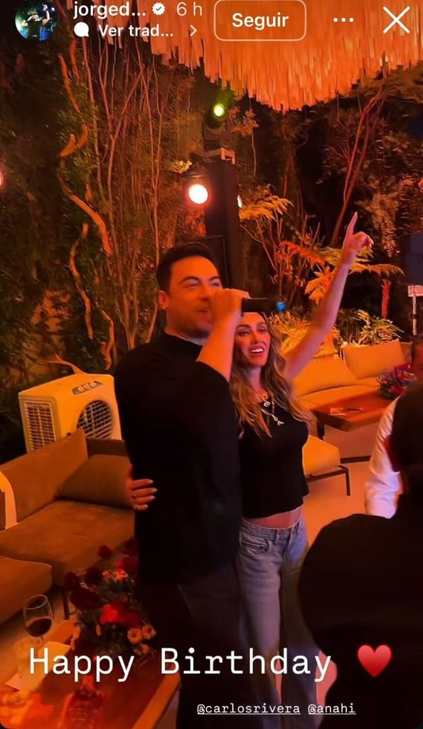 Carlos Rivera le cantó 'Las Mañanitas' a Anahí