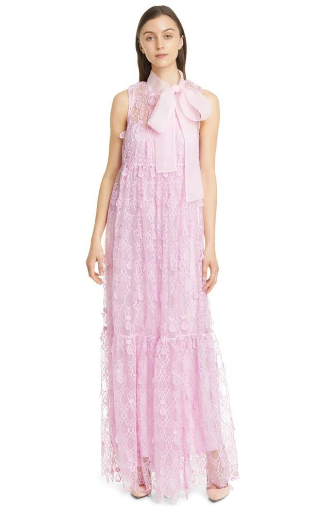 5 tendencias en maxi dresses para lucirlos este verano self portrait