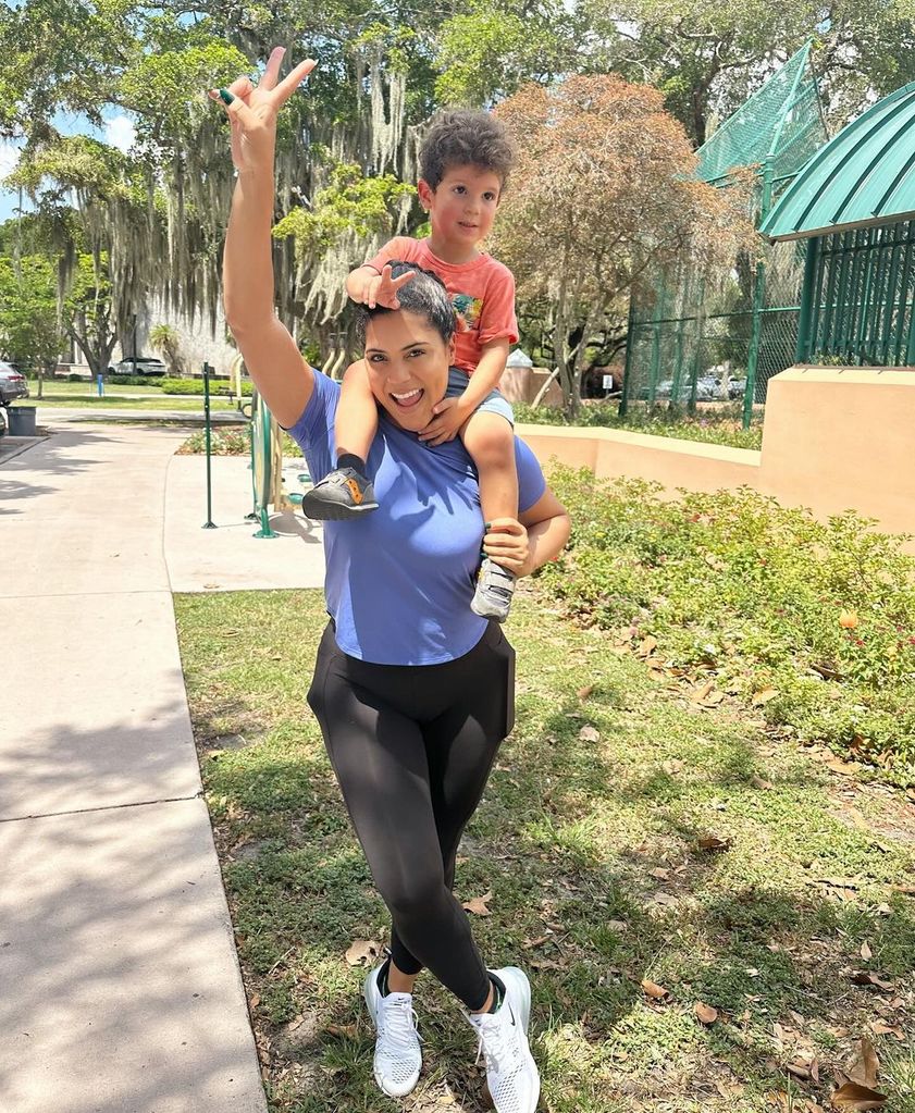 Francisca y su hijo Gennaro