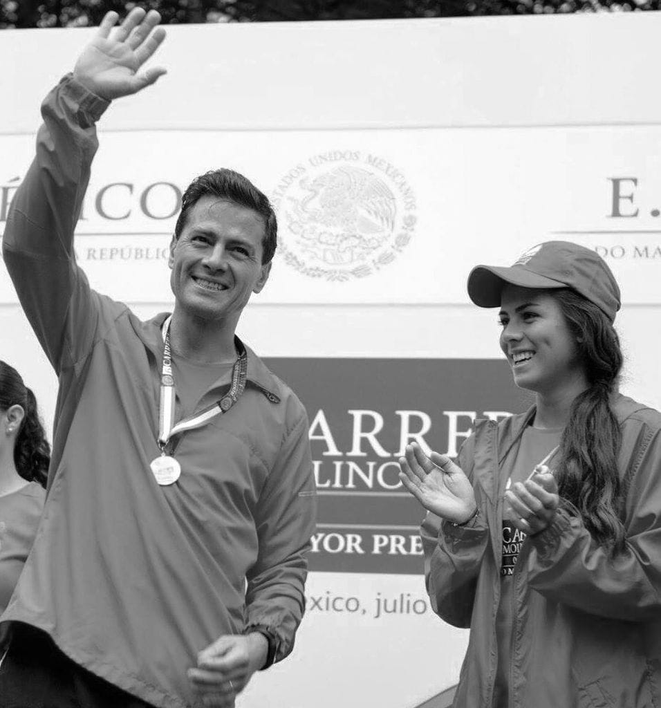 Enrique Peña Nieto y su hija Paulina