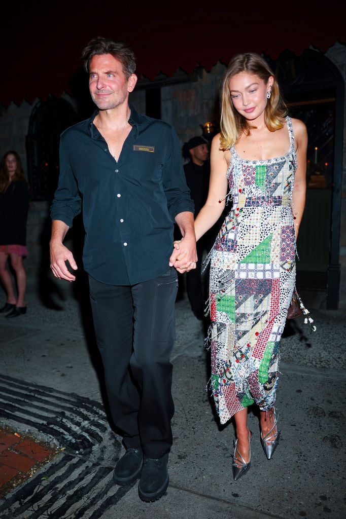 Bradley Cooper y Gigi Hadid en una fiesta en Nueva York el 14 de septiembre de 2025