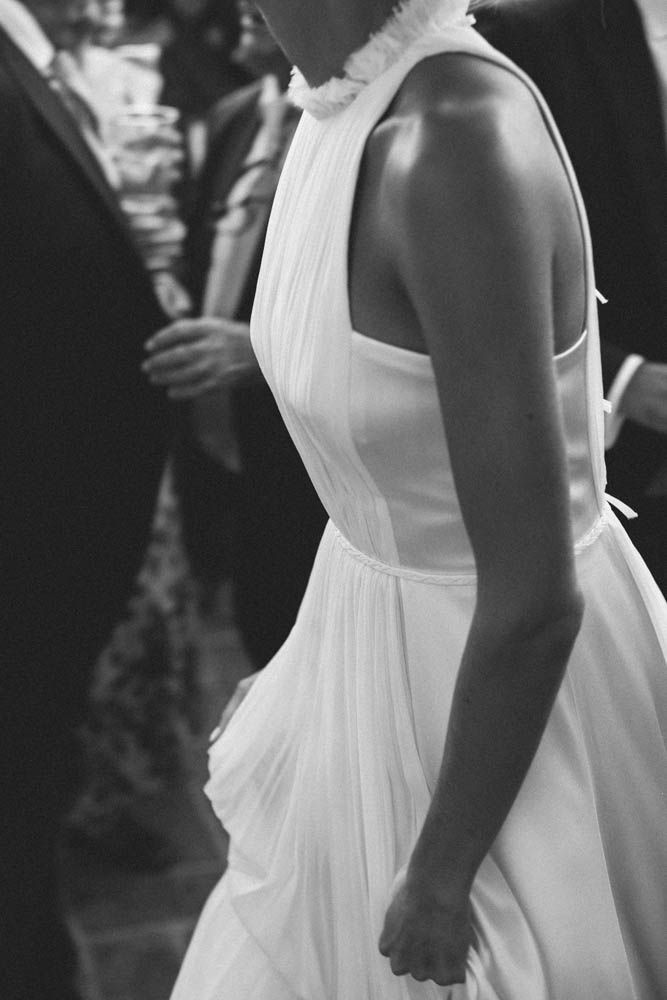 María con vestido de novia de Gorka Cintero