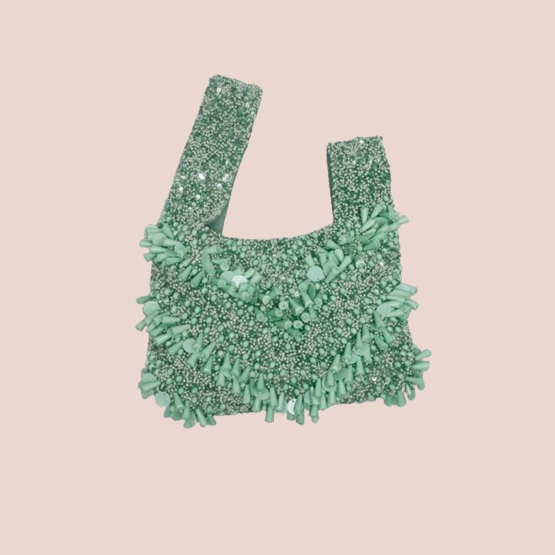 Bolso verde aguamarina de Pedro del Hierro