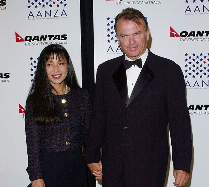 Sam Neill y su segunda mujer
