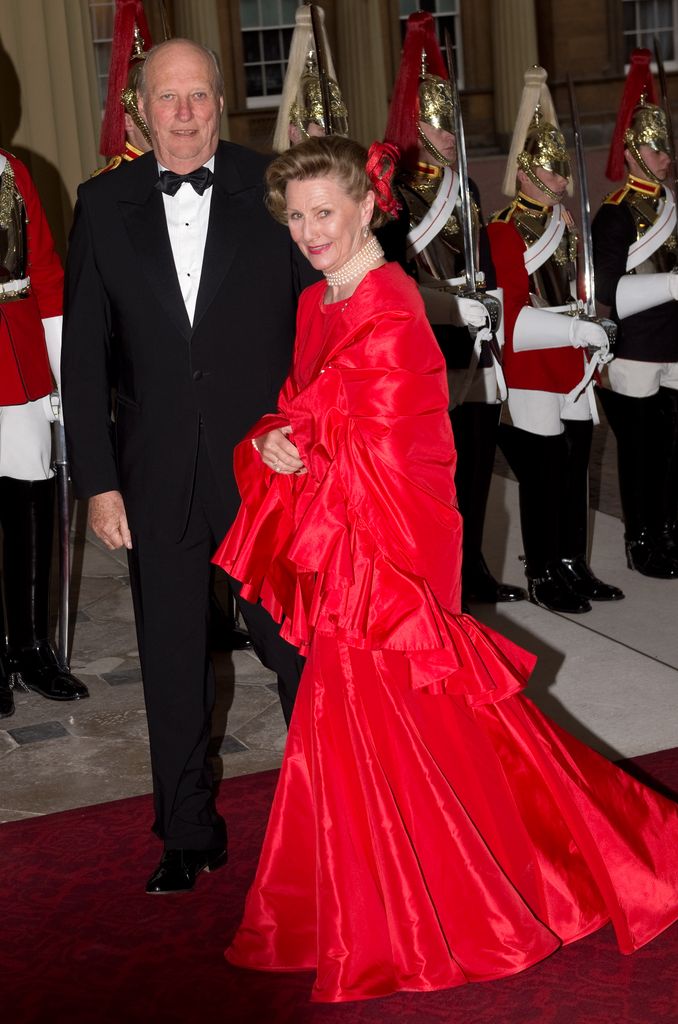 Los reyes Harald y Sonia de Noruega
