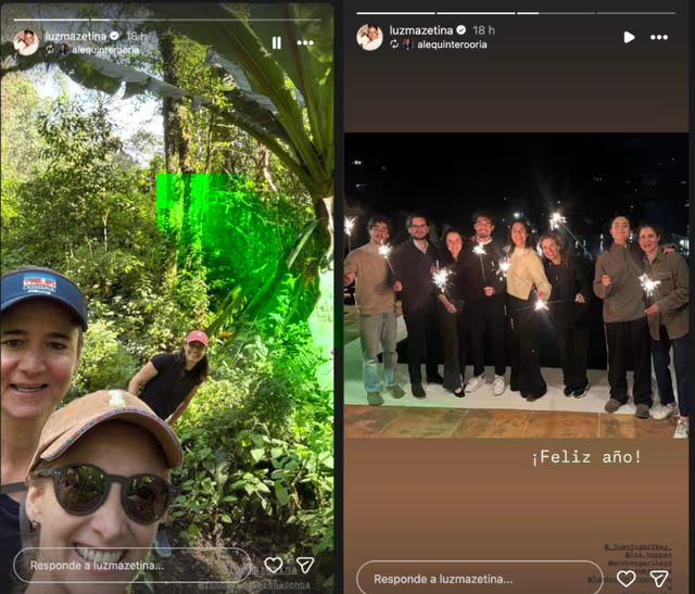 Luz María Zetina compartió estas imágenes en sus redes sociales, donde mostró que pasó el fin de año junto a Lorena Ochoa