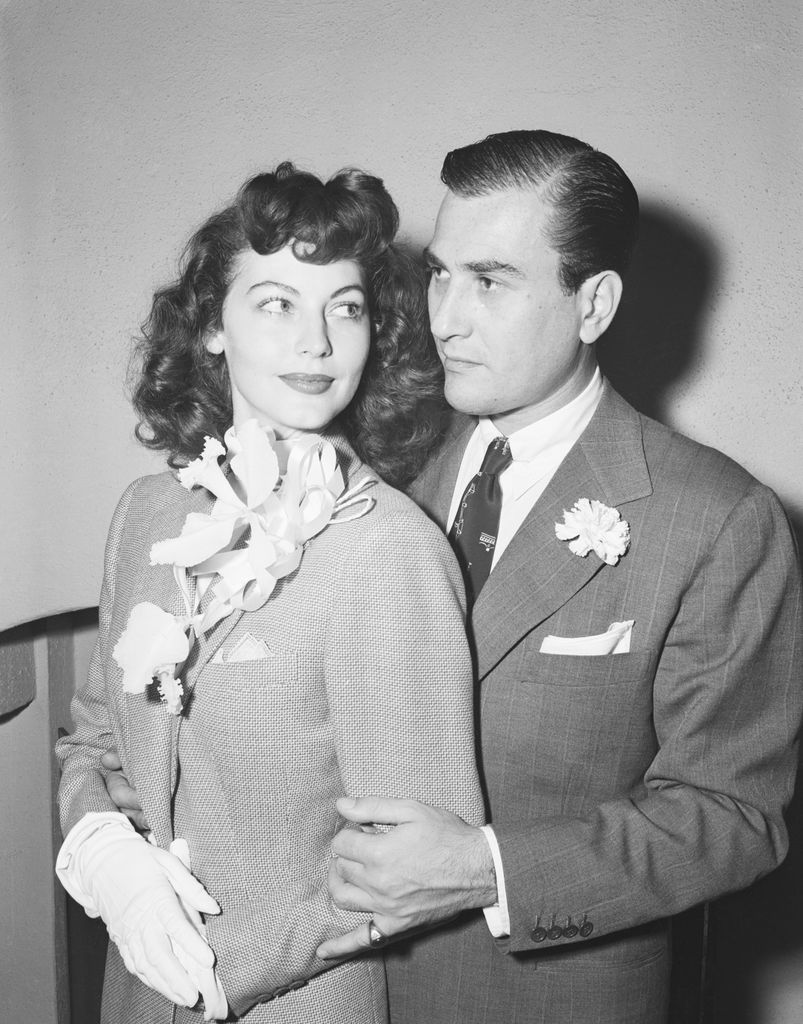 Ava Gardner y Artie Shaw el día de su boda en California