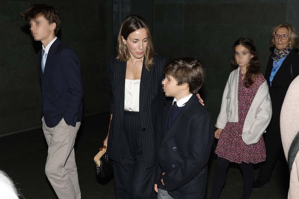 Ana Aznar con sus hijos