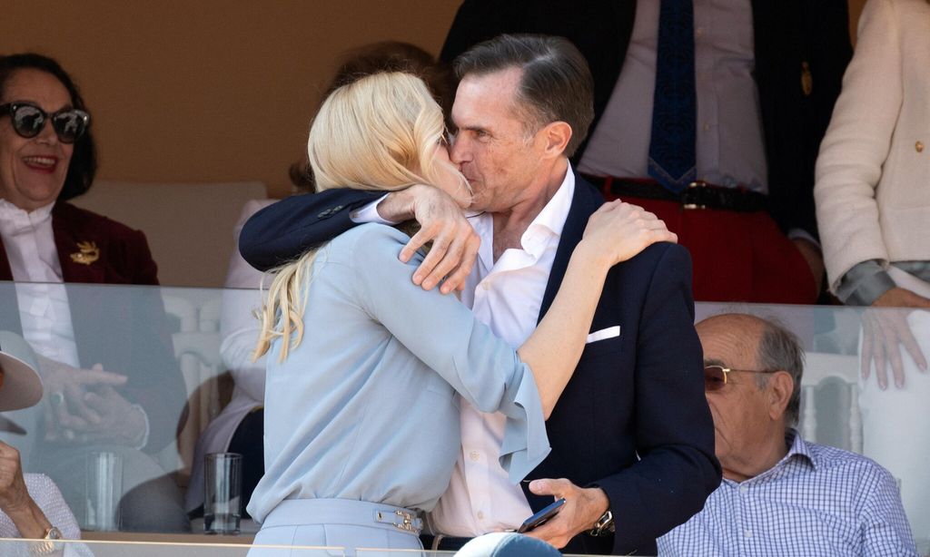 Carlos Felipe de Orléans y Naomi Valeska-Kern, durante un partido de tenis en Mónaco.