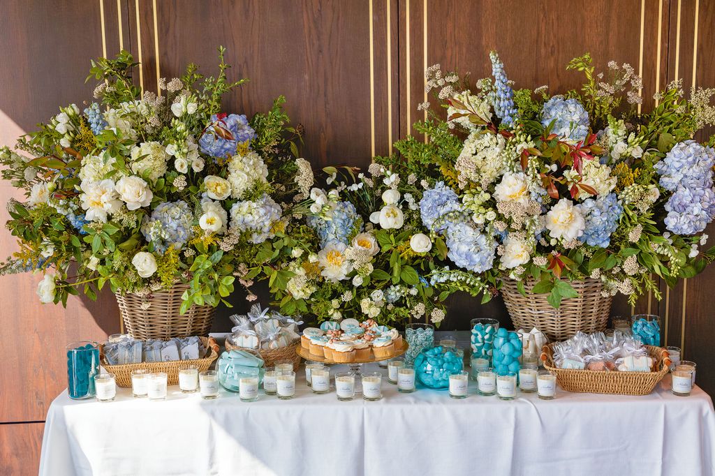 Detalle floral del bautizo