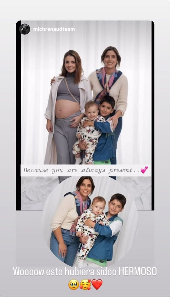 Michelle Renaud compartió la imagen de inteligencia artificial en la que aparece su mamá