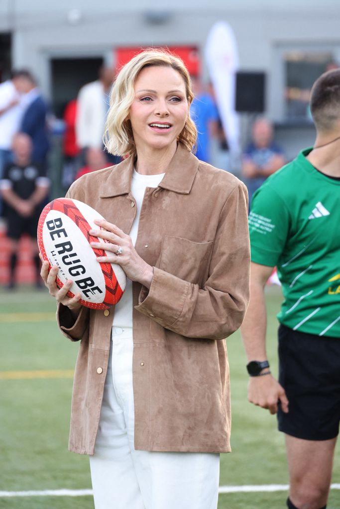 Charlene de Mónaco en el Torneo Internacional 'Rugby Sevens'.
