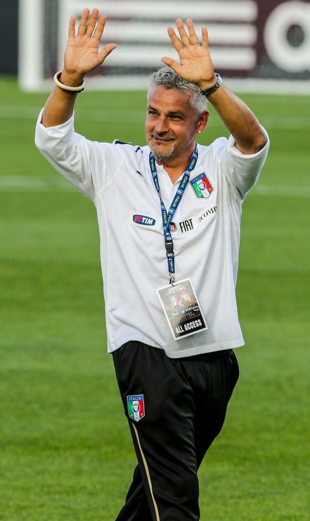 Roberto Baggio, leyenda del fútbol italiano en una foto de archivo del 21 de julio de 2014