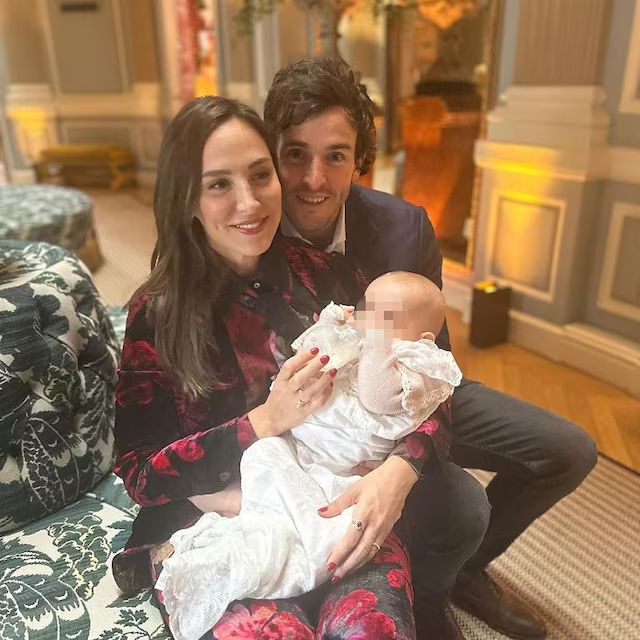 Tamara Falcó e Íñigo Onieva en el bautizo de Philippa
