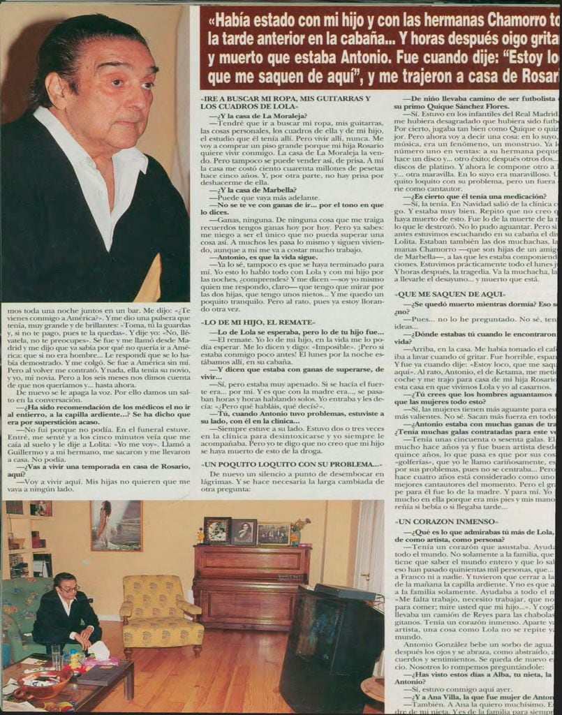 El Pescaílla en su entrevista en ¡HOLA!