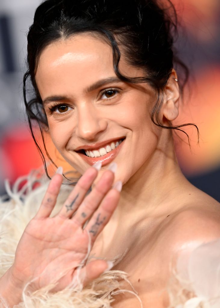 MANCHESTER, ENGLAND - FEBRUARY 28: (EDITORIAL USE ONLY) RosalÃa attends The BRIT Awards 2026 at Co-op Live on February 28, 2026 in Manchester, England