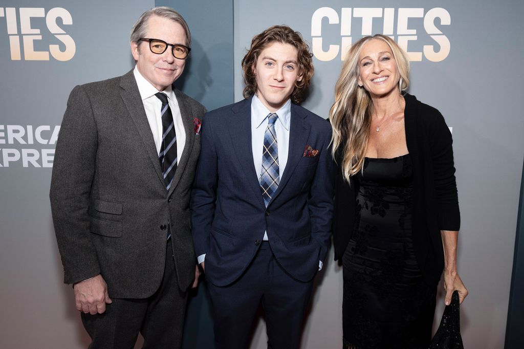 Matthew Broderick, James Wilkie Broderick y Sarah Jessica Parker