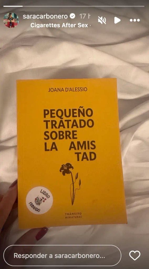 Sara Carbonero disfruta de uno de sus mayores placeres tras su última intervención