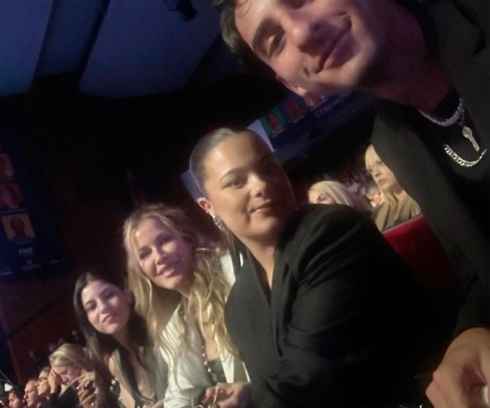 Jaydy Michel y su hija Manuela con los hijos de Rafa Marquez