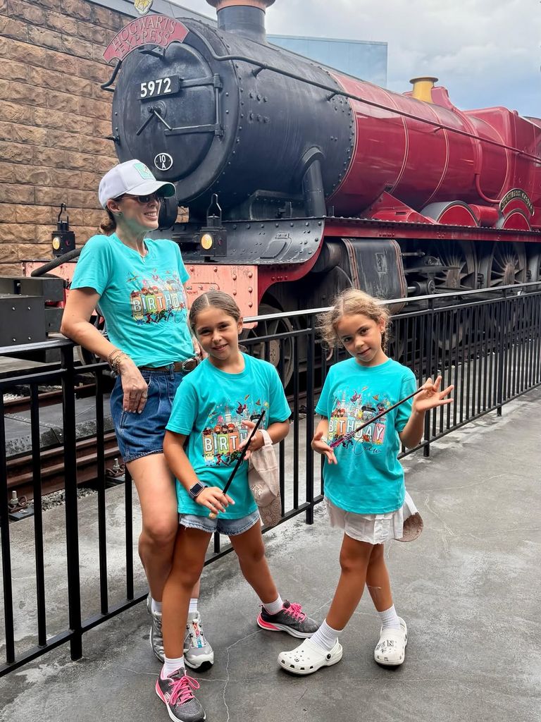 Emilia y Paula, las hijas menores de Jacky, disfrutaron mucho la escapada.