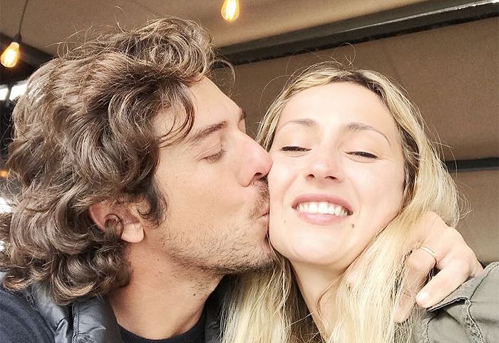 Emilio Puma Domínguez con su mujer