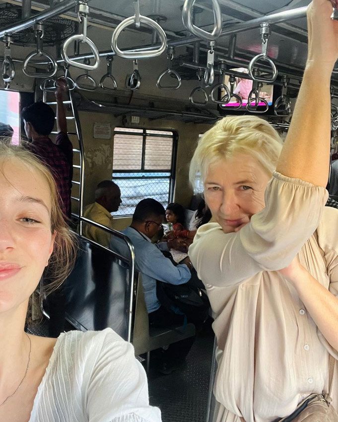 Ana Duato con su hija María 