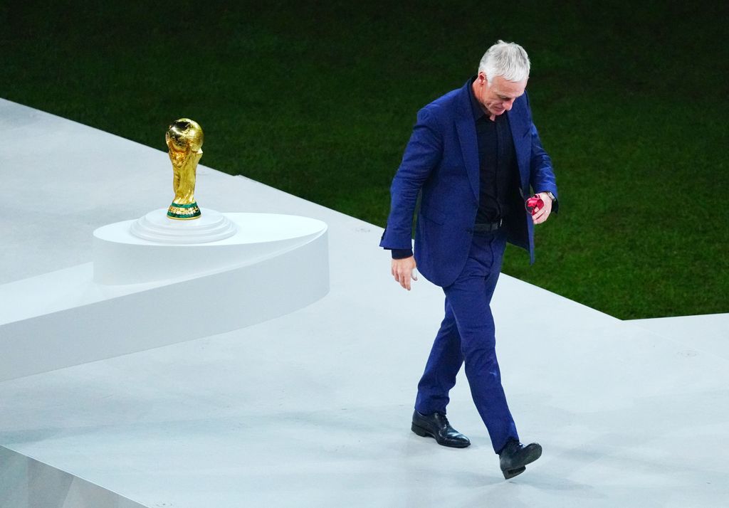 Deschamps, en la final del Mundial de 2022