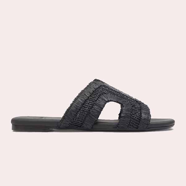 Sandalias de Pala de Mujer Phillipa en Rafia Natural