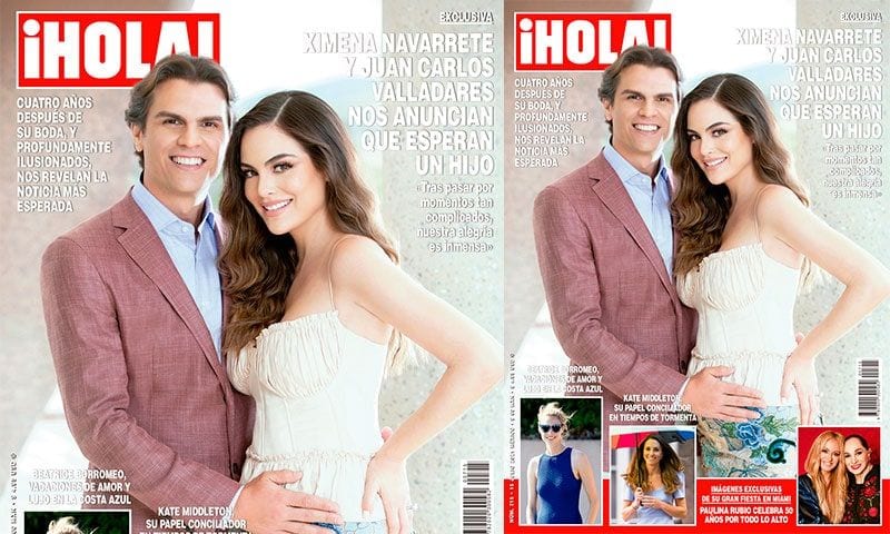Ximena Navarrete y Juan Carlos Valladares embarazo