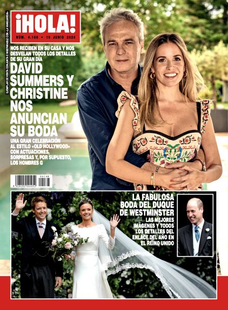 David Summers y Christine en la portada de ¡HOLA!