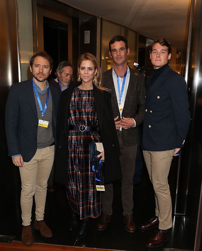 José Bono y Aitor Gómez con Amelia Bono y Manuel Martos