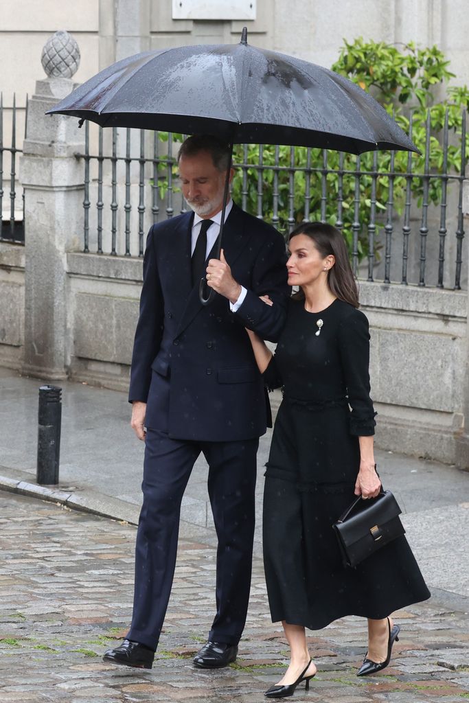 Los Reyes, en el funeral de Fernando Gómez-Acebo celebrado el pasado 8 de abril en Madrid