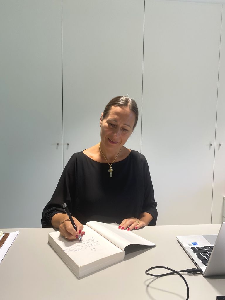 La escritora y profesora universitaria Cristina Barreiro 
