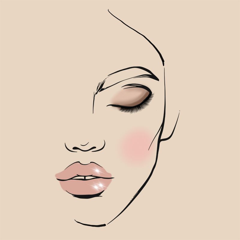 Maquillaje de novias para rostros ovalados