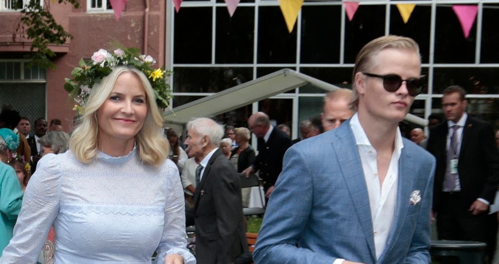 Mette-Marit y su hijo mayor, en una imagen de archivo    