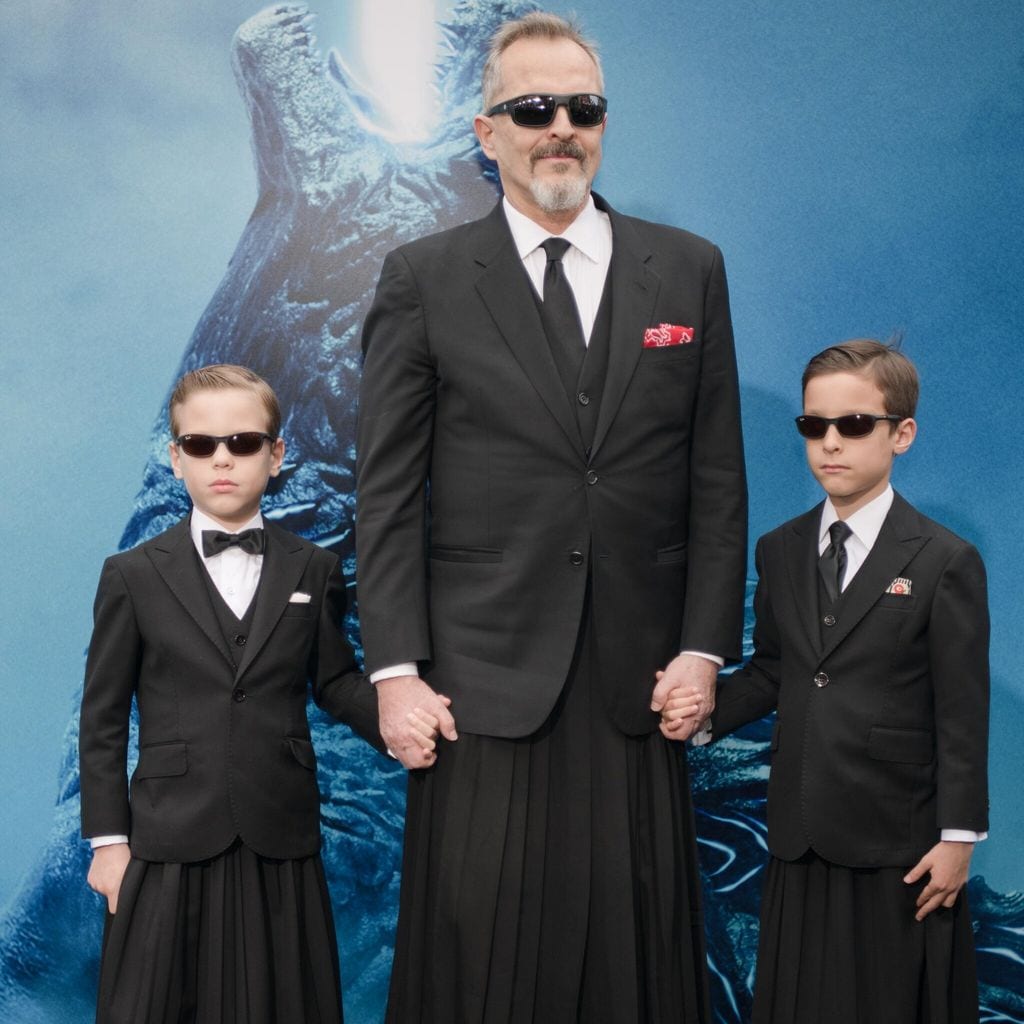 Miguel Bosé y sus hijos