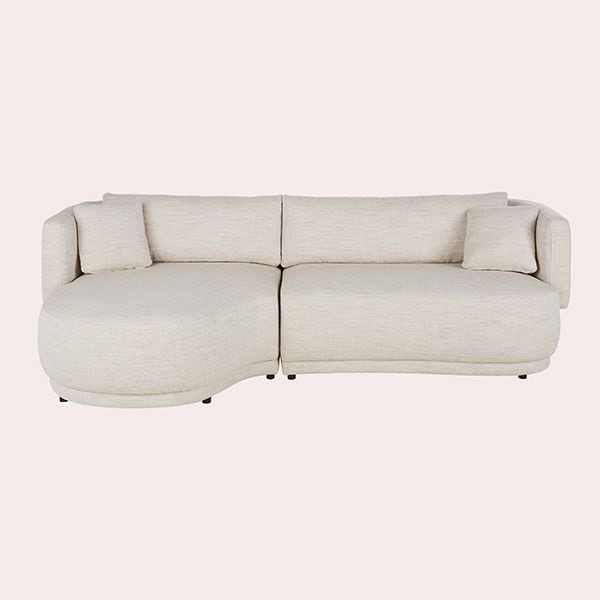 Modjo Sofá Rinconera Izquierdo de 3/4 Plazas Beige Maisons du Monde