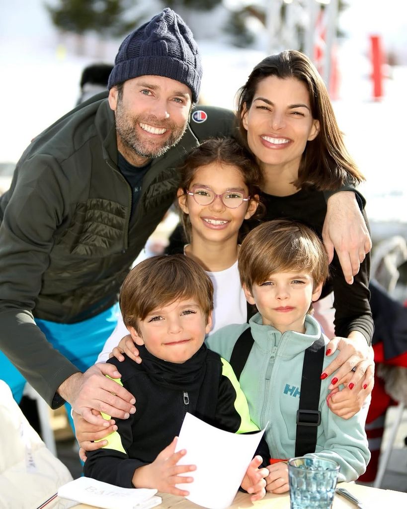 La familia se encuentra en la estación de esquí de Courchevel.