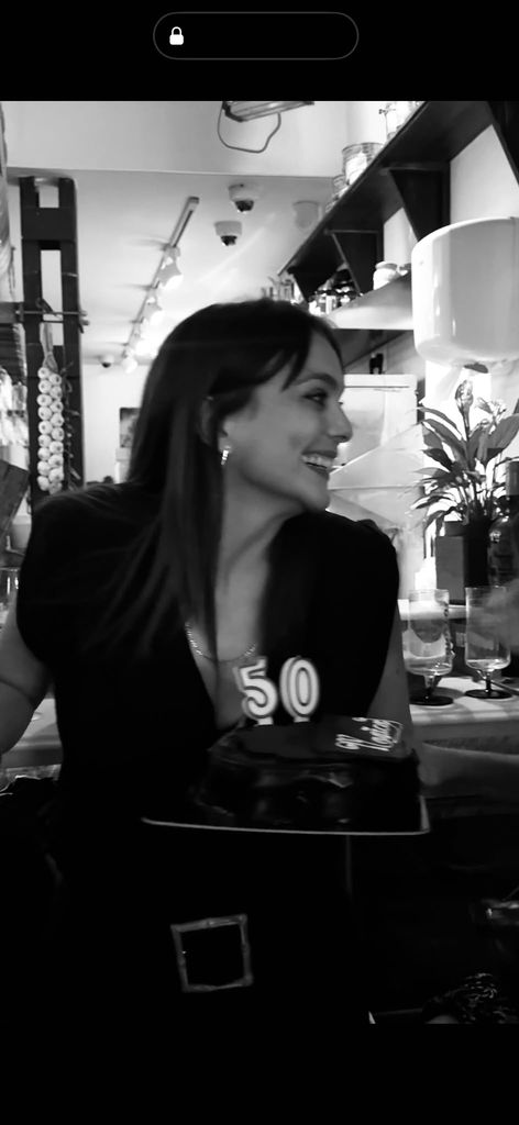 Mónica en su fiesta de cumpleaños