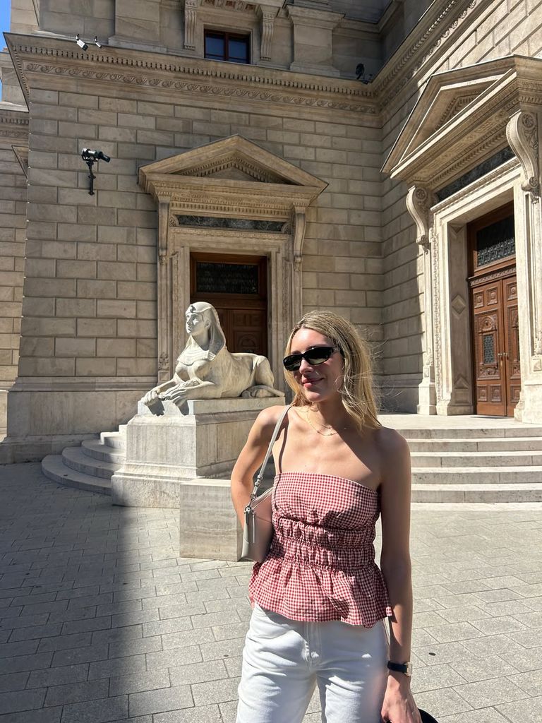 Daniela Figo el fin de semana en Budapest para la final de la Champions.