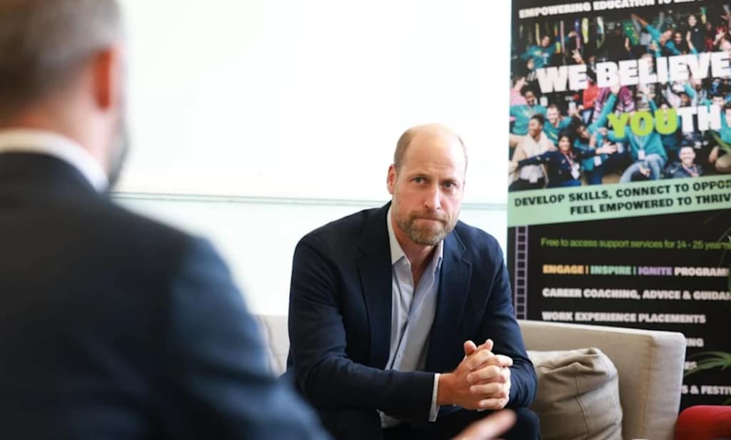 El príncipe Guillermo durante una visita a Spiral Skills, una organización juvenil de Lambeth que ha recibido financiación del Homewards Fund