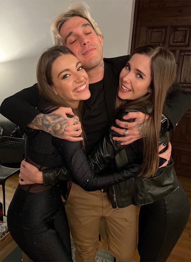 Natalia Sánchez con Victor Elías y Ana Guerra