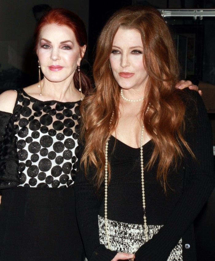 Priscilla Presley y Lisa Marie Presley en la inauguración de 'Elvis'