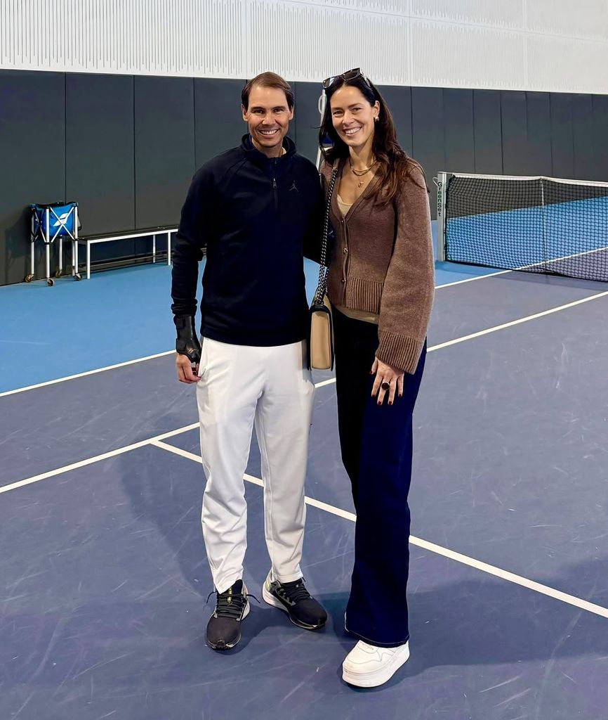 Rafa Nadal y Ana Ivanovic, en la academia del extenista balear