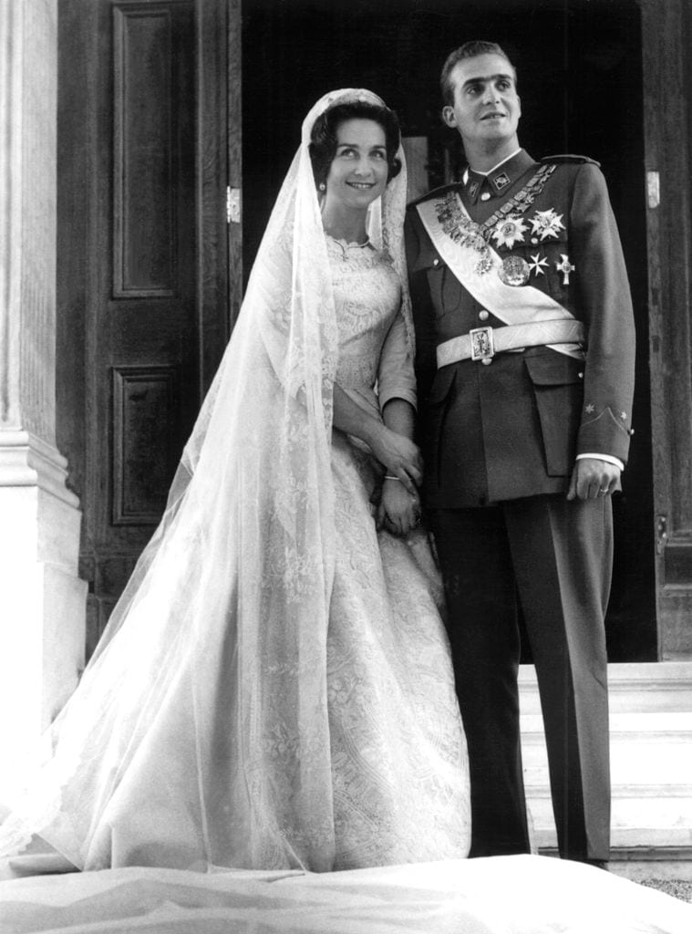 La boda se celebró en Atenas en 1962