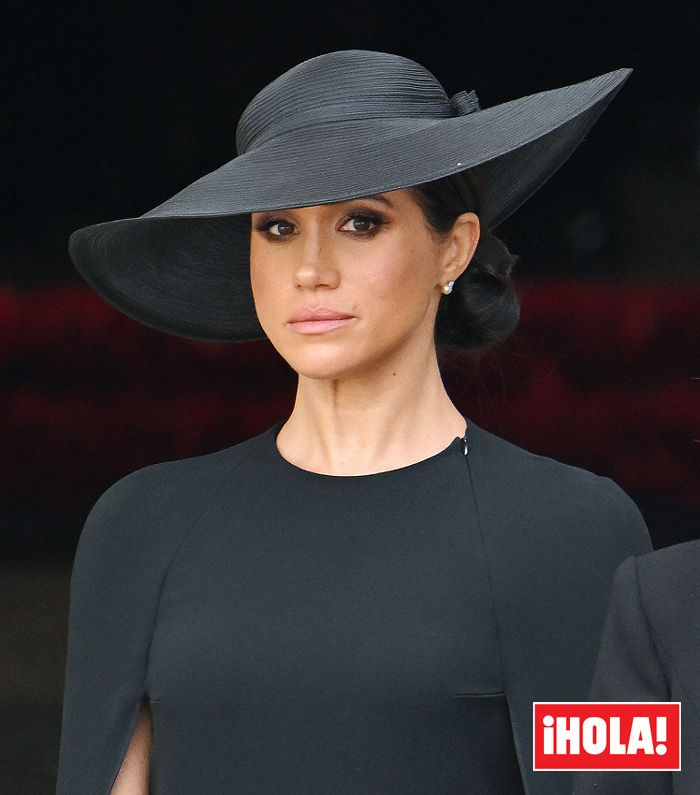 Meghan Markle rompe a llorar en el funeral de la reina Isabel