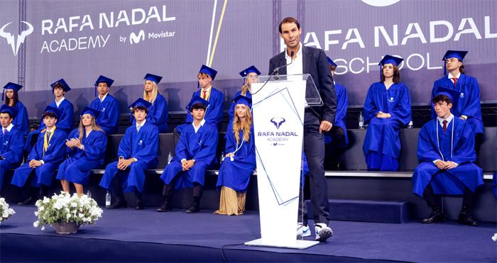 Rafa Nadal en su academia
